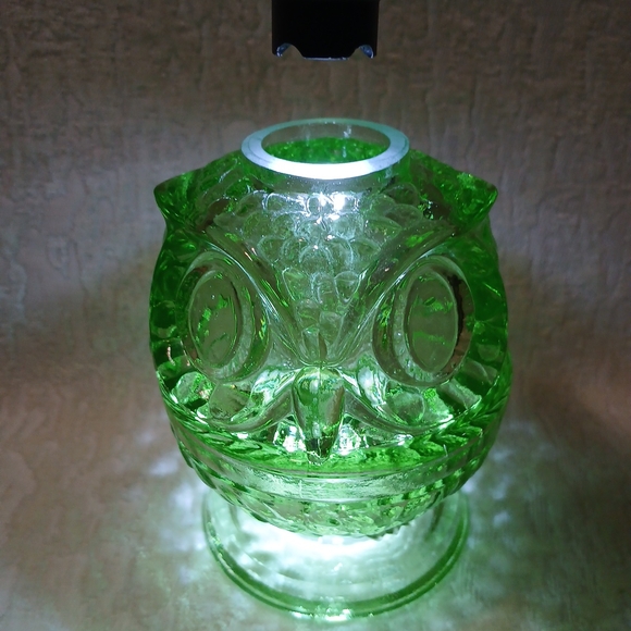 Green Owl Fairy Lamp With Beautiful Details And Color New Not Box Last One. - Picture 8 of 8